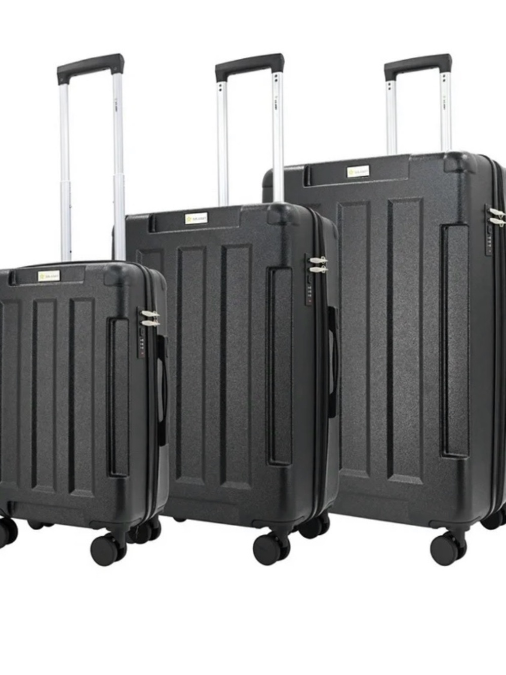 U.S. Army Black 3-Piece Spinner Luggage Set